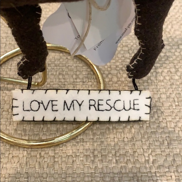 Mud Pie Love My Rescue Dog Christmas Ornament - Picture 4 of 4